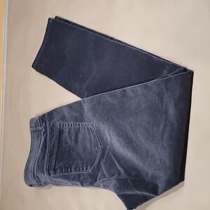 J. Jill Size 10 Authentic Fit Dark Gray Velveteen Jean Style Pants, Exc. Cond.
